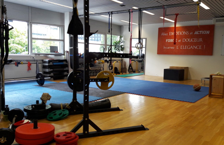 Vers 10h40 on fait de l'exercice chez Franck Coach