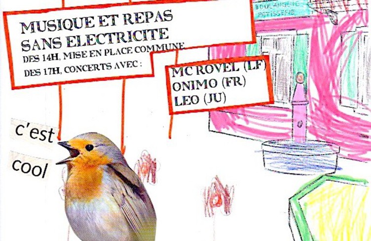 7h35: faire la fête sans électricité!