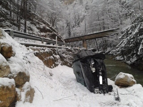 Accident dans les Gorges de Moutier