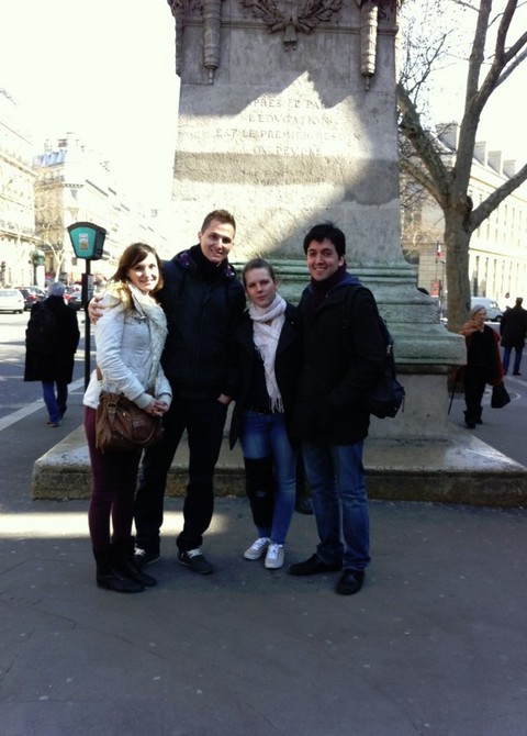 La délégation neuchâteloise à Paris: Angèle Cherbuin, Geneviève Robert-Grandpierre, Jonathan Jenny et Alen Udovcic.