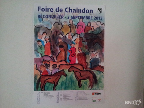 L'affiche de la Foire de Chaindon 2013