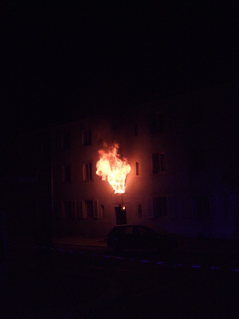 Incendie, La Chaux-de-Fonds, Rue des Moulins 2