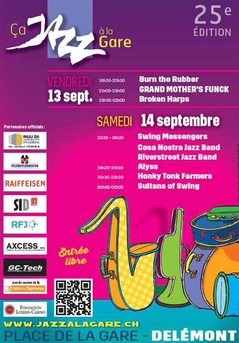 Affiche 2013 de ça jazz à la gare