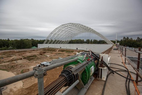 Déplacement de la halle d'excavation