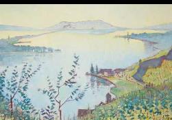 Jan Pieter Terwey (1883–1965) Voilier sur le lac, vers 1935, huile sur toile © Collection | Sammlung Nemeth