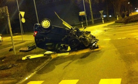 Vue de l'accident 