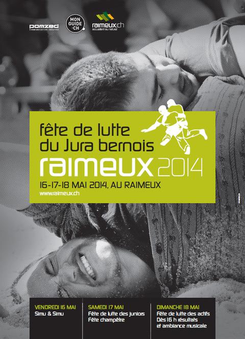 L'affiche de la 87ème Fête de lutte du Jura bernois