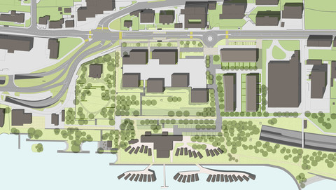 Le plan du futur Ensemble Gouttes d'Or.