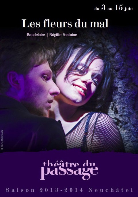 L'affiche du spectacle Les Fleurs du Mal.