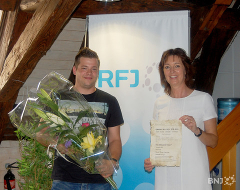 Johan (Le gagnant) et Anne (Concorde Travel)