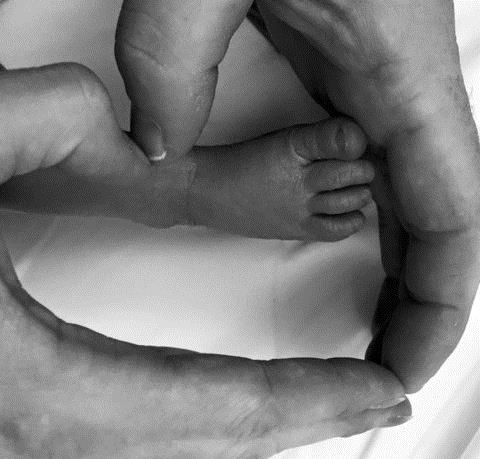 Un petit pied pour annoncer la bonne nouvelle sur facebook.