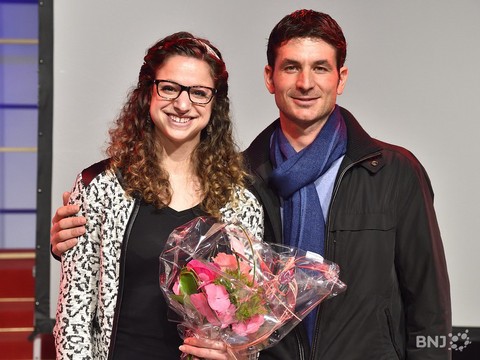Fanette Humair et Steve Guerdat, sportive et sportif jurassiens de l'année (photo : Georges Henz)