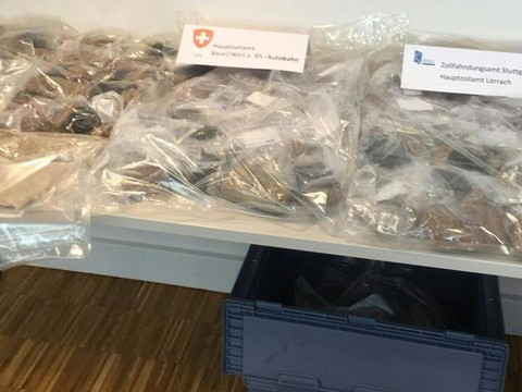 Plus de 24 kg d'héroïne saisis à la douane de Bâle/Weil