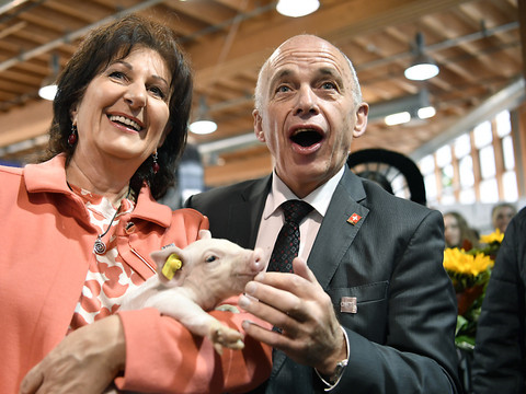 Ouverture de l'Olma à Saint-Gall en présence d'Ueli Maurer