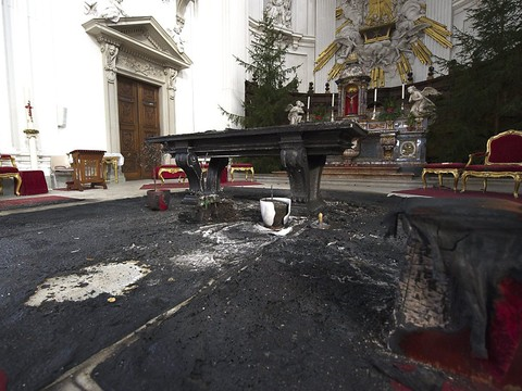 L'incendiaire de la cathédrale de Soleure a été libéré