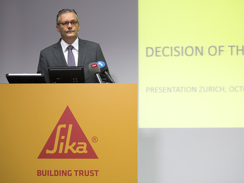 Sika aimerait reprendre le paquet d'actions de la famille héritière