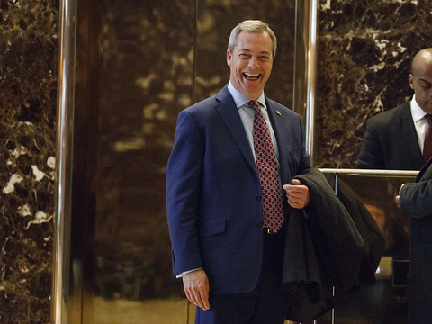 Nigel Farage, figure pro-Brexit, a rendu visite à Trump à New York