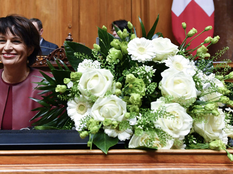Doris Leuthard élue présidente de la Confédération pour la 2e fois