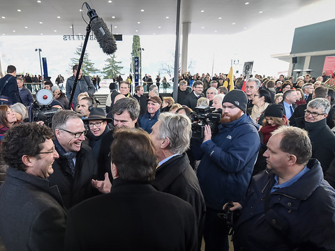 Gothard: le premier train voyageurs a traversé le tunnel