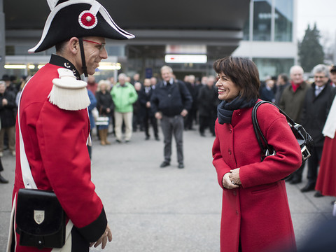 La présidente Doris Leuthard fêtée dans son canton d'Argovie