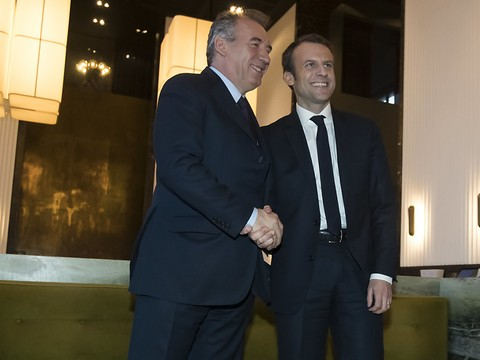 Macron et Bayrou contre l'hégémonisme politique et le FN