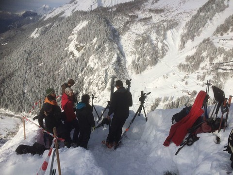 Avalanche géante déclenchée en Valais