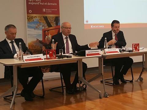Bénéfice net en hausse pour la Banque cantonale du Valais en 2016