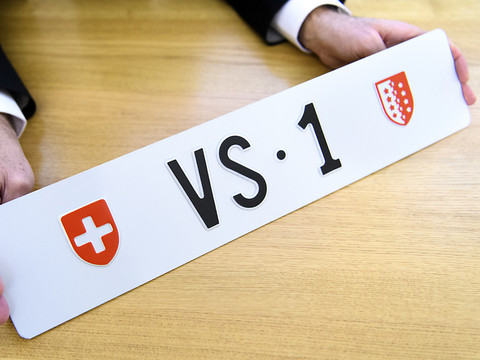 VS 1, la plaque la plus chère de Suisse