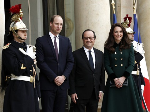 Kate et William d'Angleterre reçus pour la première fois à l'Elysée