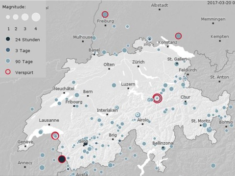 La terre a tremblé en France à quelques kilomètres du Valais