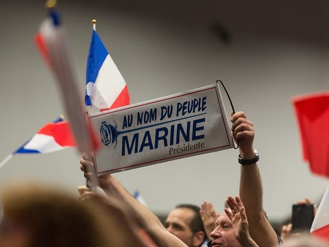 Incidents avant un meeting de Marine Le Pen à Ajaccio
