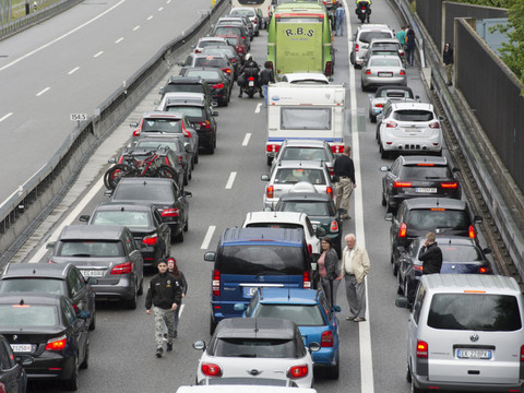 Colonne au Gothard - Accident dans un tunnel
