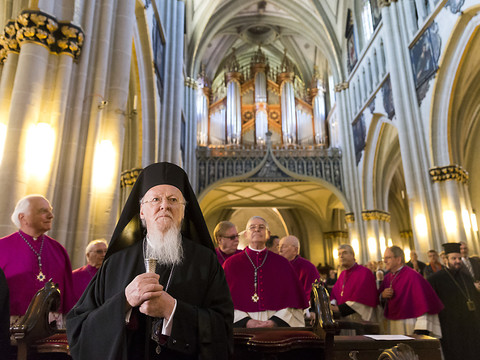 Bartholomée Ier, archevêque de Constantinople, en visite en Suisse