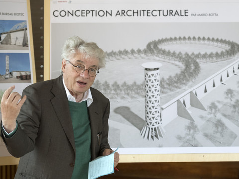 Projet de Mario Botta pour la décharge chimique de Bonfol (JU)