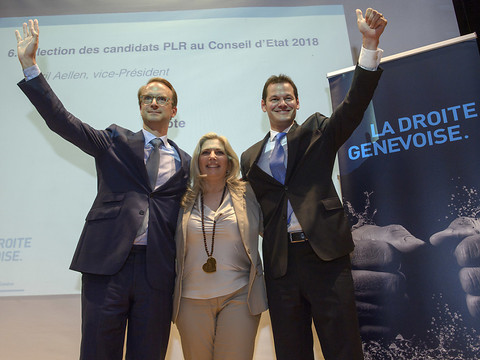 Le PLR genevois lance un ticket à trois pour le Conseil d'Etat