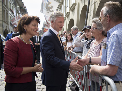 Le roi des Belges en visite officielle en Suisse
