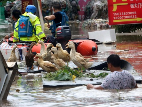 La Chine du Sud dévastée par des inondations, au moins 33 morts