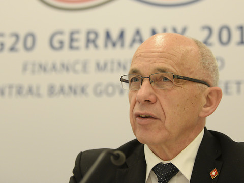 Ueli Maurer rencontre les ministres des finances au G20