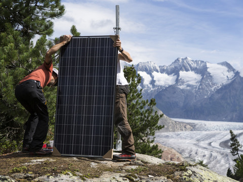 Laboratoire géologique à ciel ouvert à Riederalp (VS)