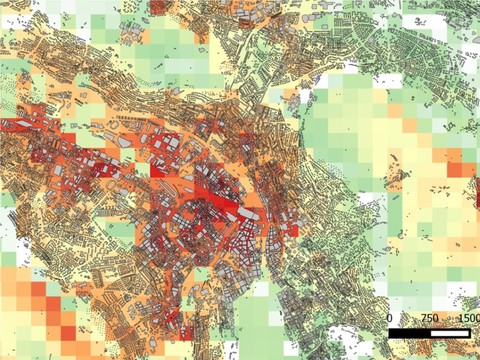 Empa/EPFZ: cartographie des îlots de chaleur à Zurich
