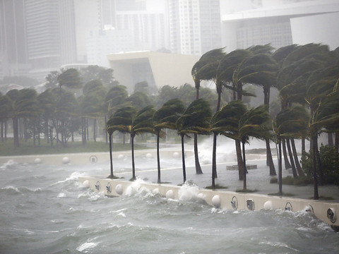 L'ouragan Irma inonde les rues et casse les grues à Miami