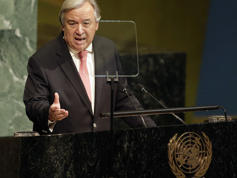 Le chef de l'ONU s'exprime devant la 72e Assemblée générale