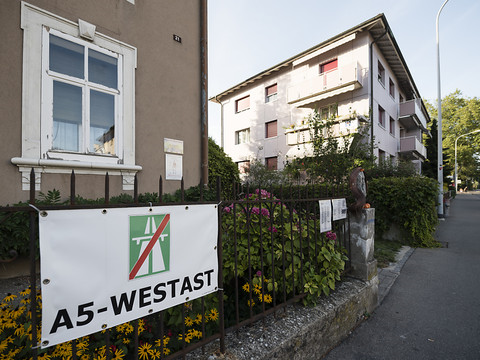 Manifestation à Bienne contre la branche Ouest de l'autoroute