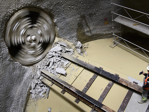 Le tunnel de 616 mètres sous la gare de Lausanne est percé