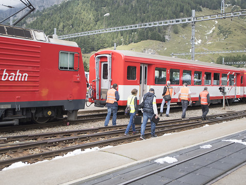 Collision d'Andermatt due à une erreur d'aiguillage, selon le SESE