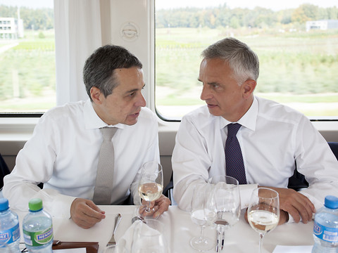 Le PLR fête Didier Burkhalter et Ignazio Cassis