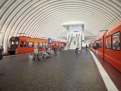 Des enfants lancent officiellement les travaux en gare de Berne