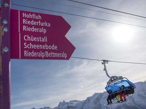 Fusion des domaines skiables d'Aletsch