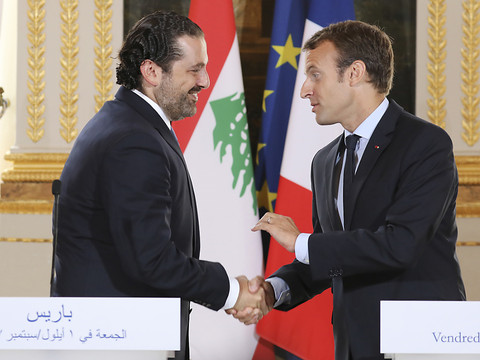 Le Premier ministre libanais démissionnaire Hariri arrivé à Paris