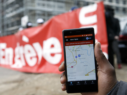 Grève de chauffeurs travaillant pour des sous-traitants d'Uber